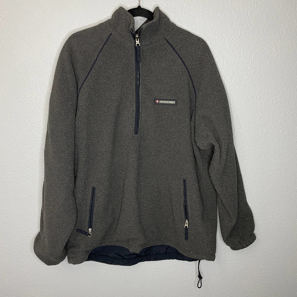 Abercrombie & Fitch Men’s Fleece Jacket reversible size medium